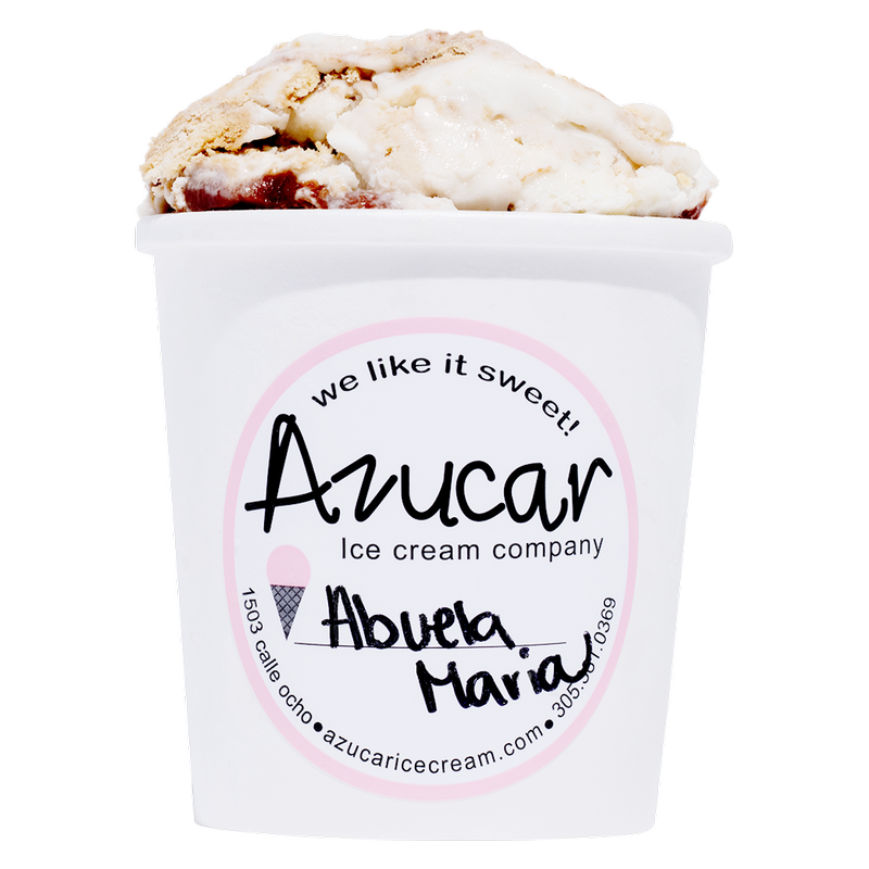 Azucar Abuela Maria: Ice Cream with Guava, Cream Cheese and Maria Crackers 16oz