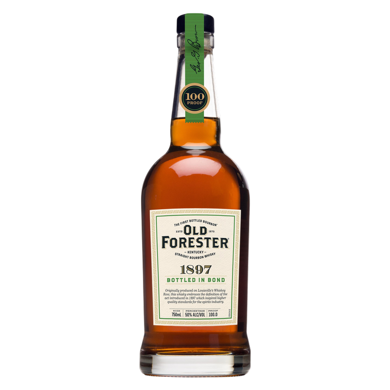 Old Forester Whiskey Row Series: 1897 Bottled in Bond Kentucky Straight Bourbon Whisky, 750 mL Bottle, 100 Proof