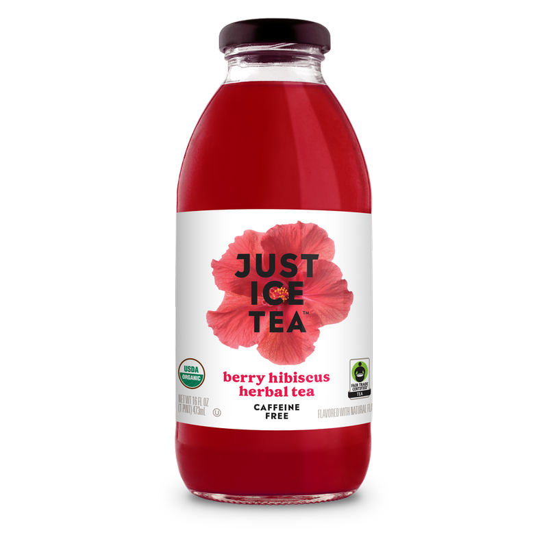 Just Ice Tea Berry Hibiscus Herbal Tea 16oz Bottle