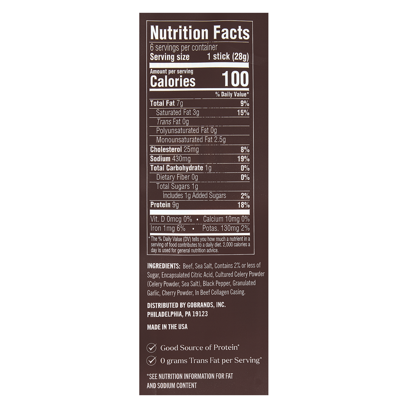 Basically Premium Original Beef Sticks, 6ct