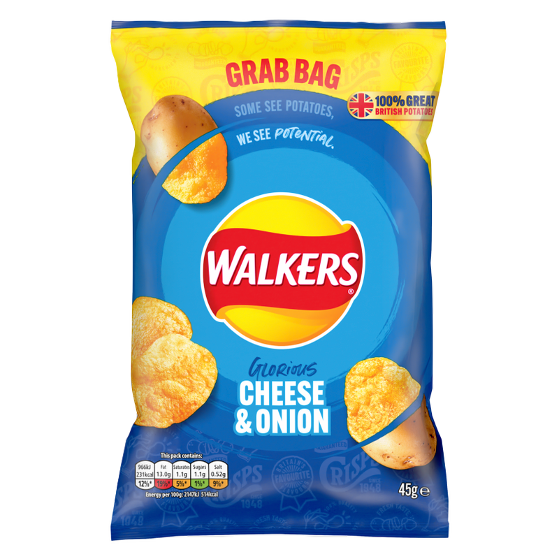 Walkers Cheese & Onion, 45g