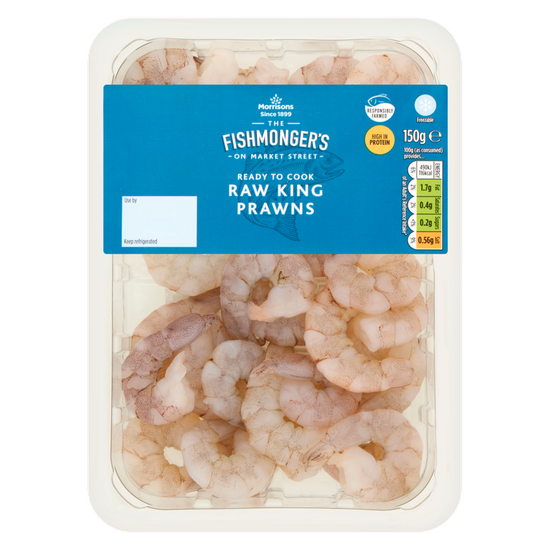 Morrisons Raw Peeled King Prawns, 150g