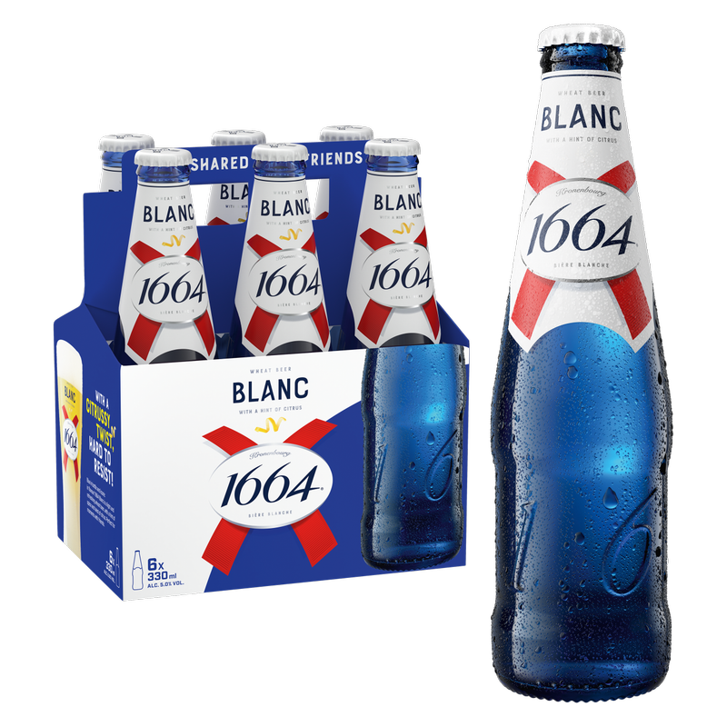 Kronenbourg 1664 Blanc 6pk 11.2oz Btl 5.0% ABV