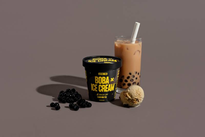 Boba x Ice Cream Black Milk Tea (Bruce Lee) Pint