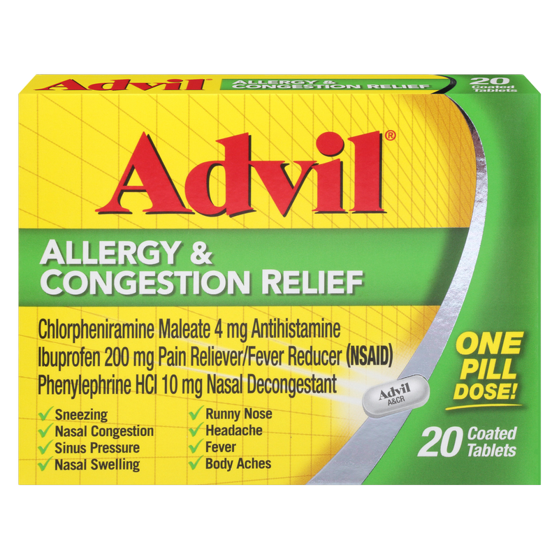 Advil Allergy & Congestion Relief Tablets 20ct