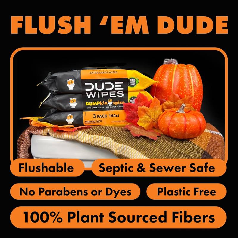 DUDE Wipes DUMPkin Spice 3pk