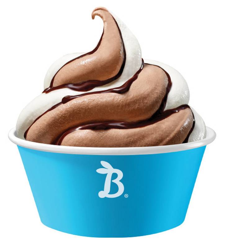 Blue Bunny Chocolate Vanilla Soft Pint 16 oz