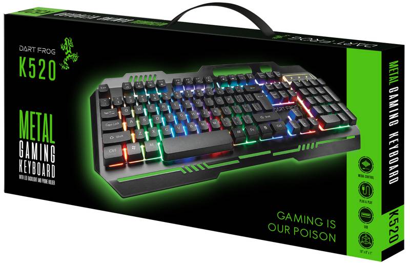 Dart Frog Metal Gaming Keyboard