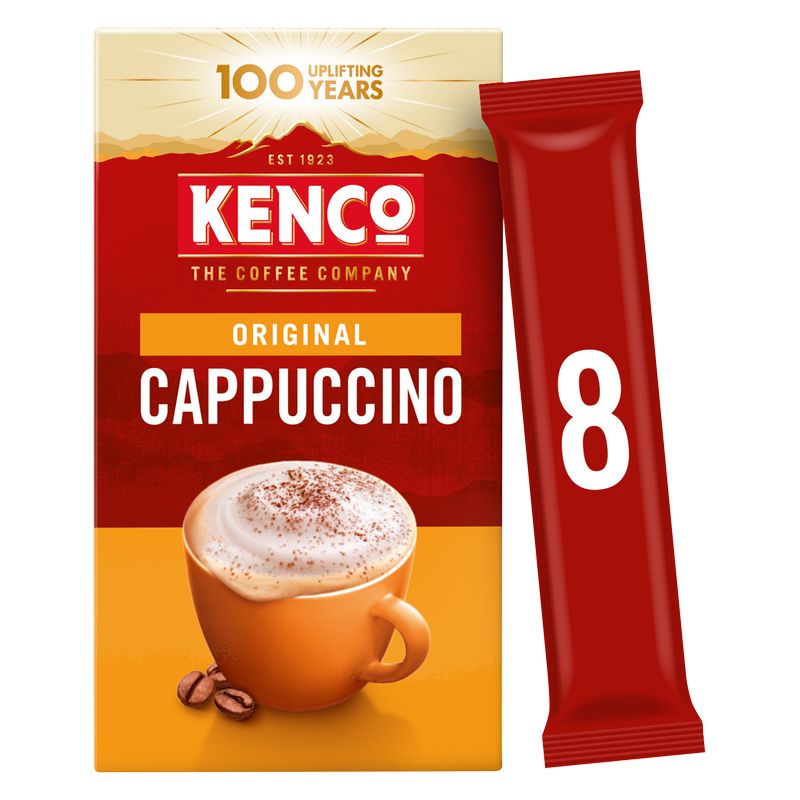 Kenco Original Cappuccino, 8 x 14.8g