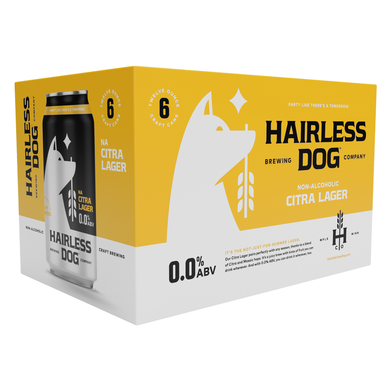 Hairless Dog Brewing Citra Lager Non-Alcoholic 6pk 12oz Can