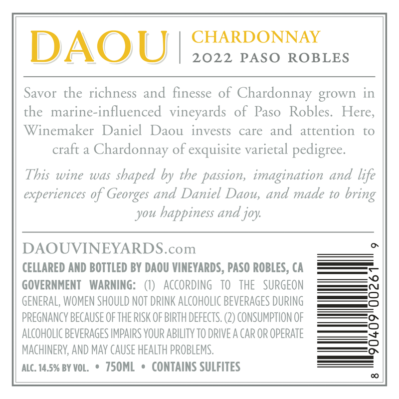 Daou Paso Robles Chardonnay 750ml