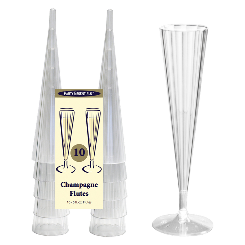Party Essentials Plastic Flutes 2pk