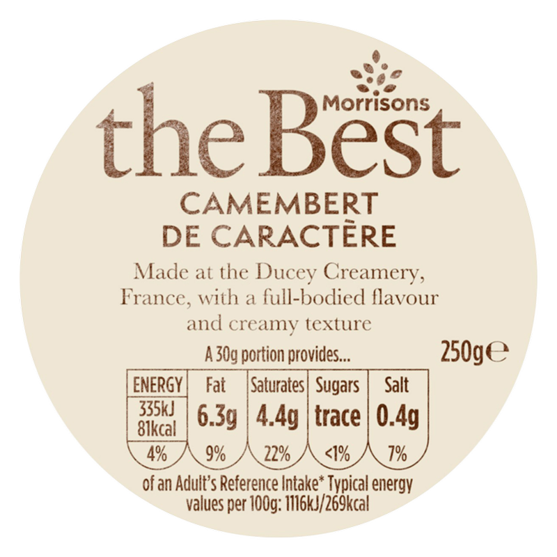 Morrisons The Best Camembert de Caractère, 250g