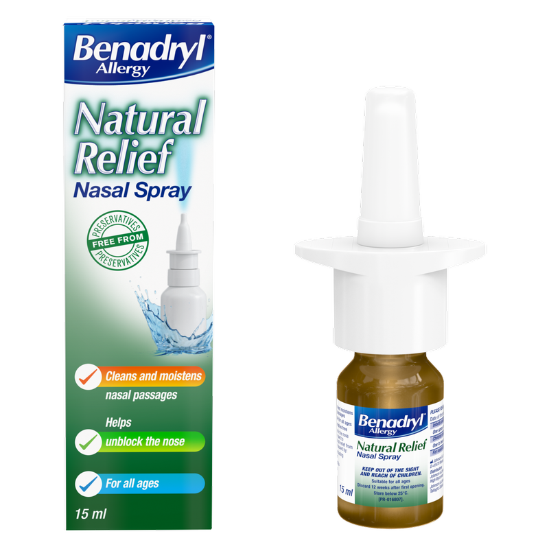 Benadryl Allergy Natural Relief Nasal Spray, 15ml
