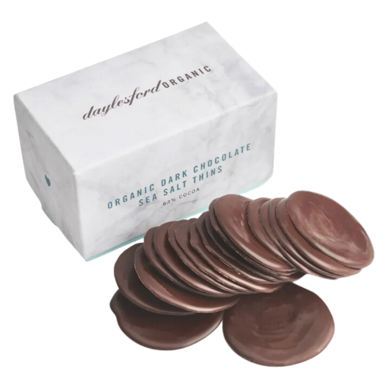 Daylesford Organic Dark Chocolate Sea Salt Thins, 200g