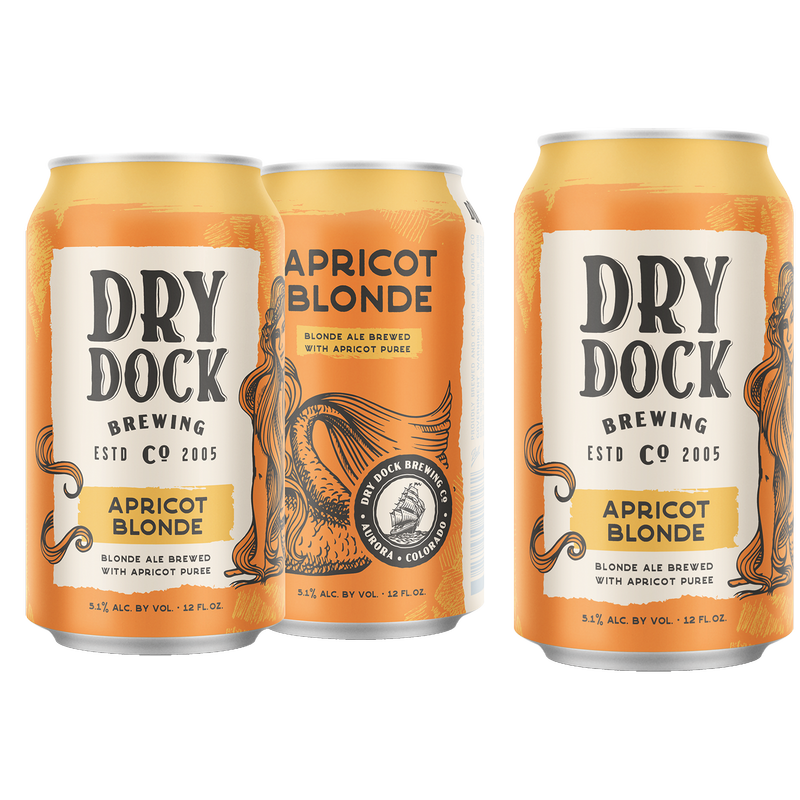 Dry Dock Apricot Blonde Ale 6pk 12oz Can 5.1% ABV