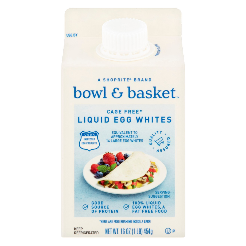 Bowl & Basket Cage Free Liquid Egg Whites - 16 oz