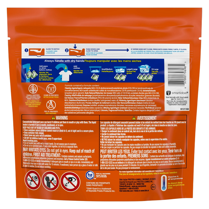 Tide PODs Laundry Detergent, HE, Spring Meadow Scent, 9ct