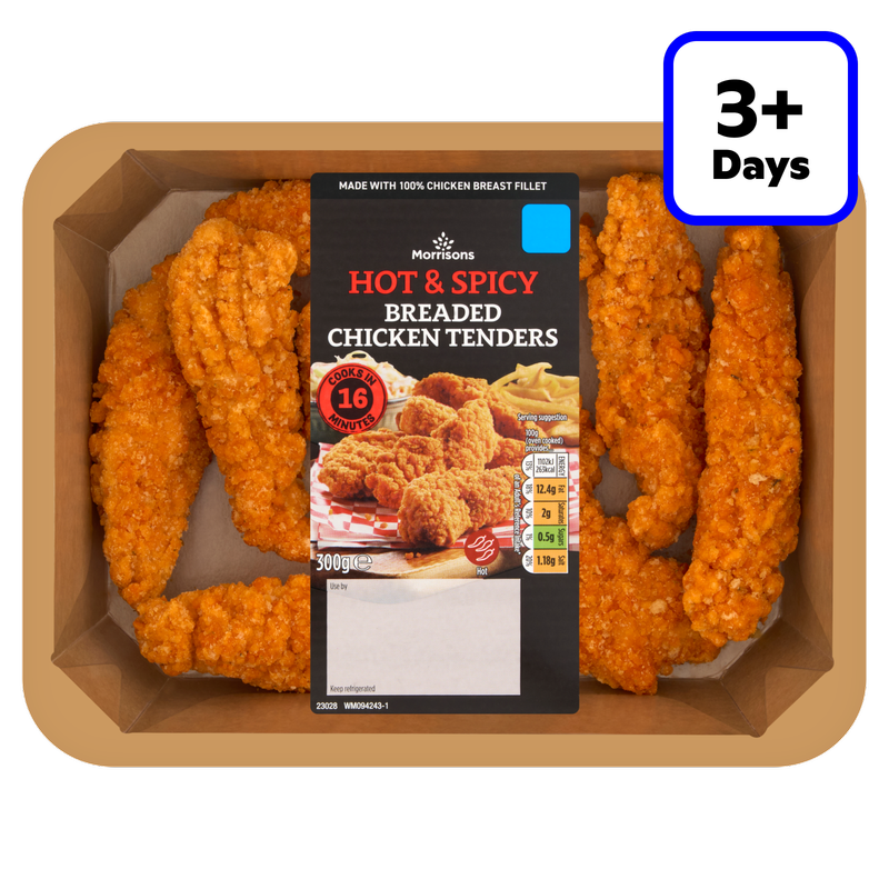 Morrisons Hot & Spicy Breaded Chicken Tenders, 300g