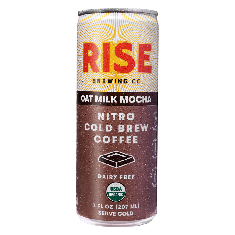 RISE Brewing Co. Oat Milk Mocha Nitro Cold Brew Latte 7oz Can