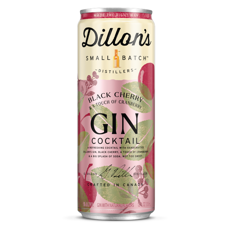 Dillon's Black Cherry and Cranberry Gin Cocktail 5% ABV