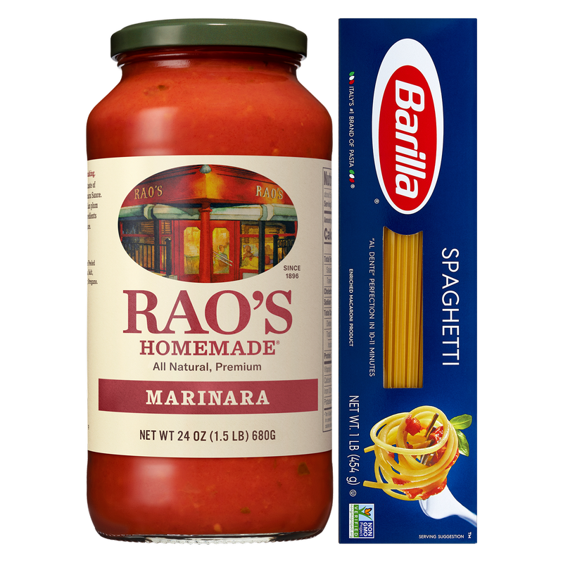 Barilla Spaghetti & Rao's Homemade Marinara Sauce Bundle