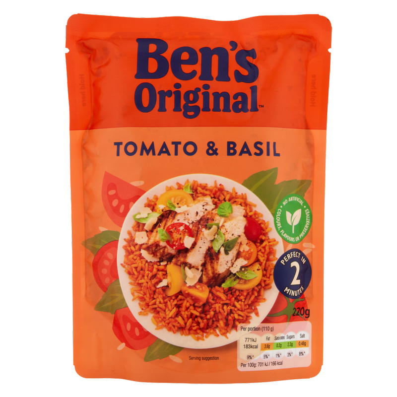 Ben's Original Tomato & Basil Rice, 220g