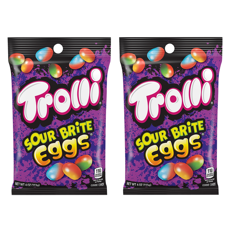 2ct - Trolli Sour Brite Eggs Gummy Candy 4oz