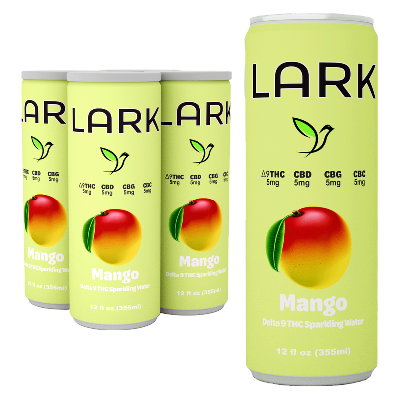Lark THC 5mg Mango Seltzer 4pk 12oz Can