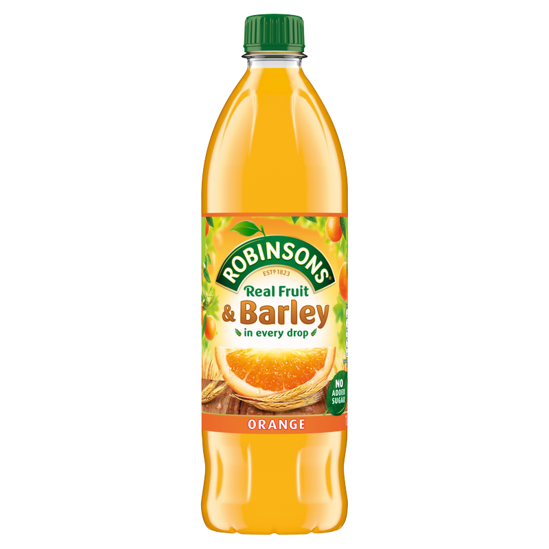 Robinsons Real Fruit & Barley Orange Squash, 1L