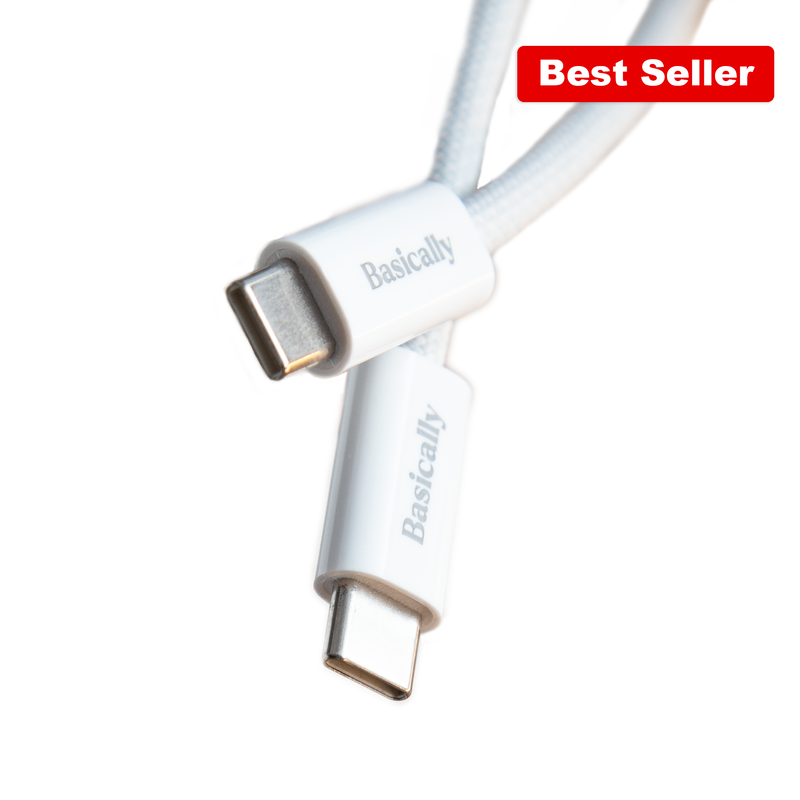 Basically 60W USB-C Woven Charge Cable (3ft)