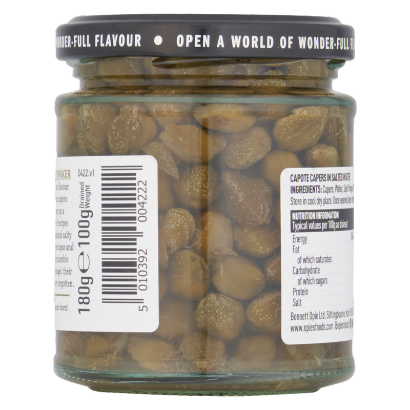 Opies Capers in Spirit Vinegar, 180g