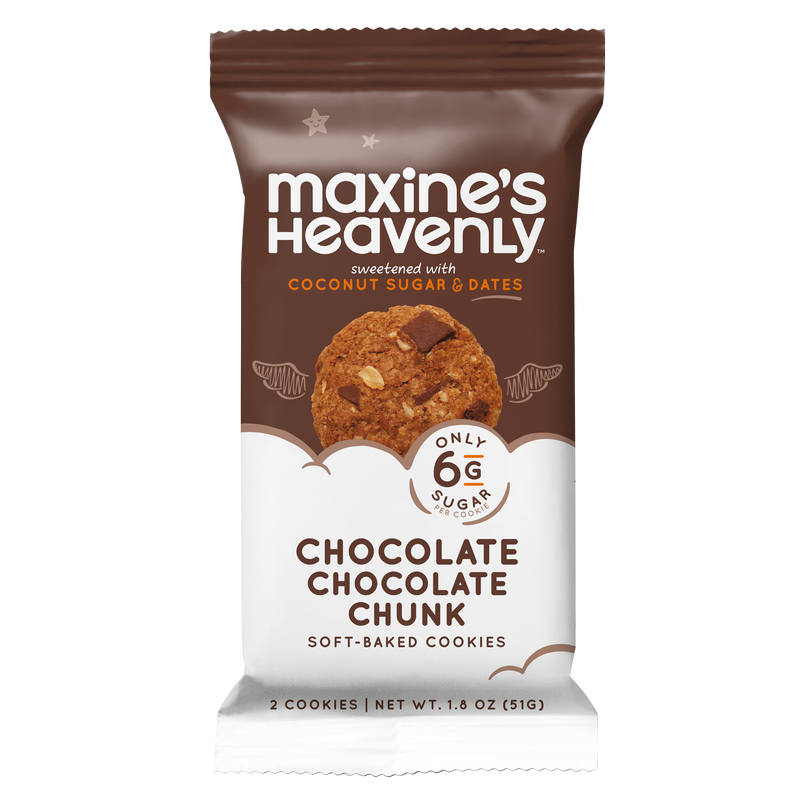 Maxine's Heavenly Chocolate Chocolate Chunk Cookies 1.8 oz Snack Pack
