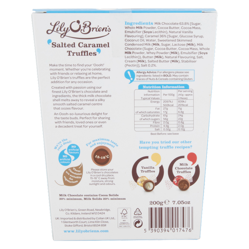 Lily O'Brien's Salted Caramel Truffles, 200g