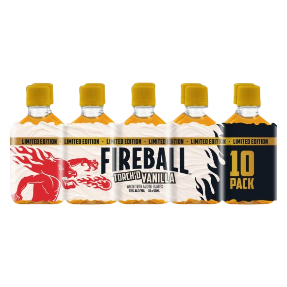 Fireball Vanilla Whisky 10pk 50ml (66 Proof)