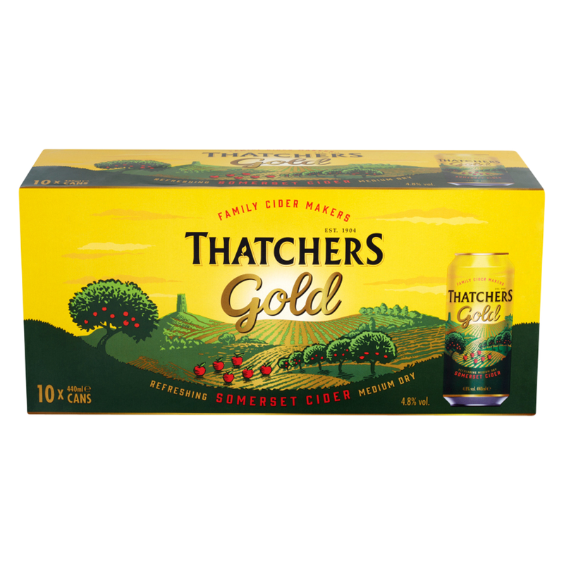 Thatchers Gold Cider, 10 x 440ml