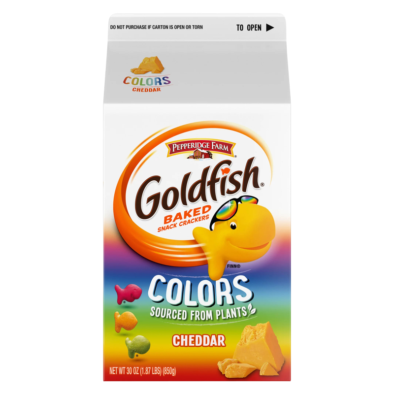 Goldfish Colors Cheddar Snack Crackers 30oz