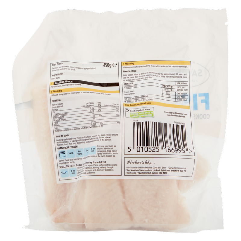 Morrisons Savers Frozen Fish Fillets, 450g