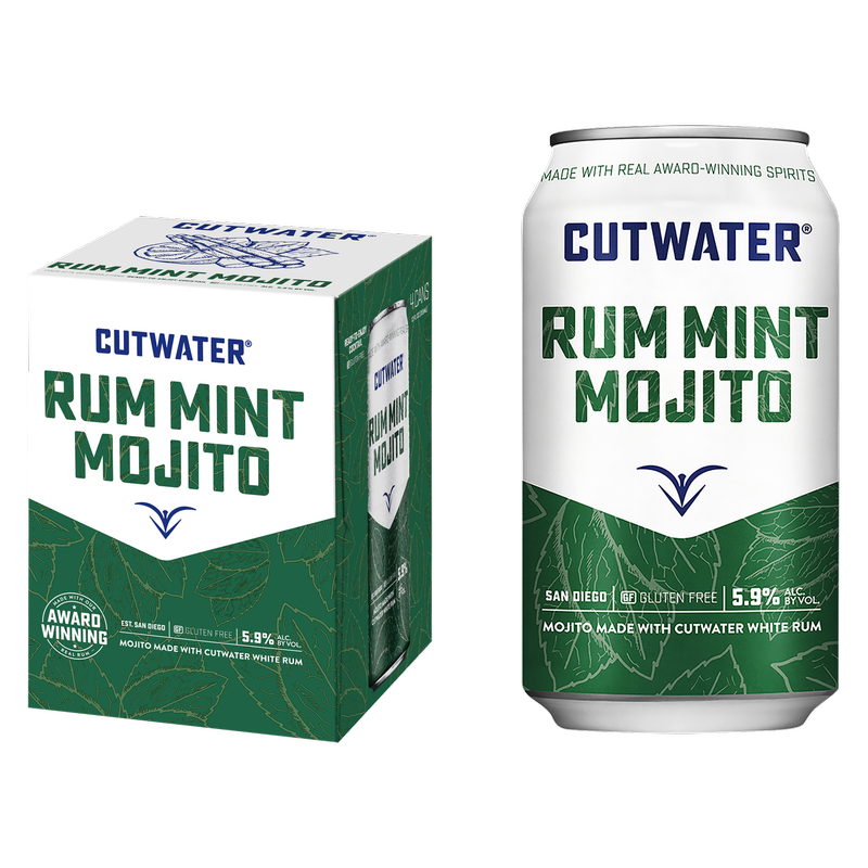 Cutwater Rum Mint Mojito 4pk 12oz 5.9% abv