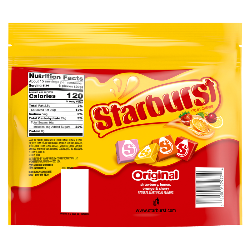 Starburst Original Fruit Chews Sharing Size 15.6oz