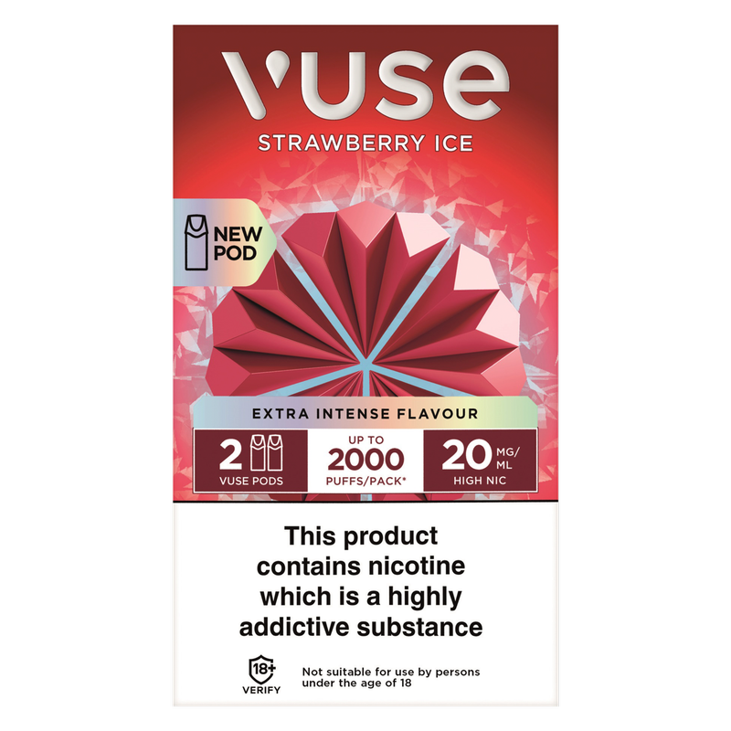 Vuse v-Pro Pod Strawberry Ice 20mg/ml, 2 x 2ml