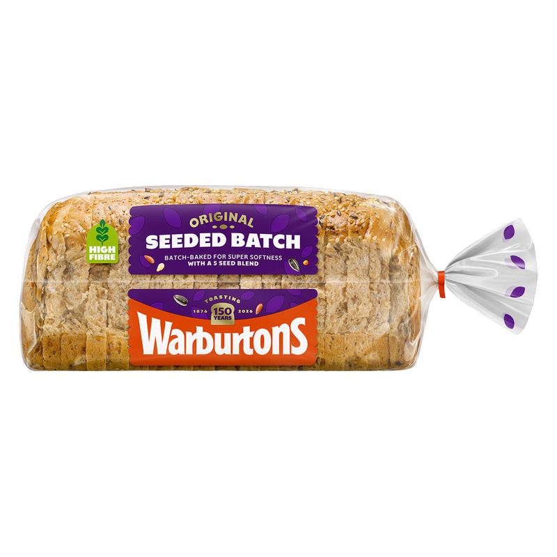 Warburtons Original Seeded Batch Bread, 800g