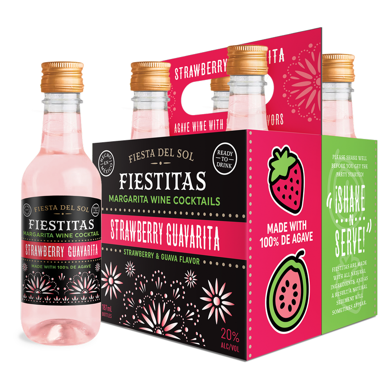 Fiestitas Strawberry Guavarita 4pk 187ml