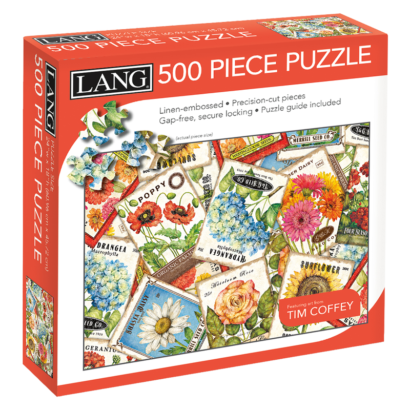 LANG Seed Packets Puzzle 500 pc