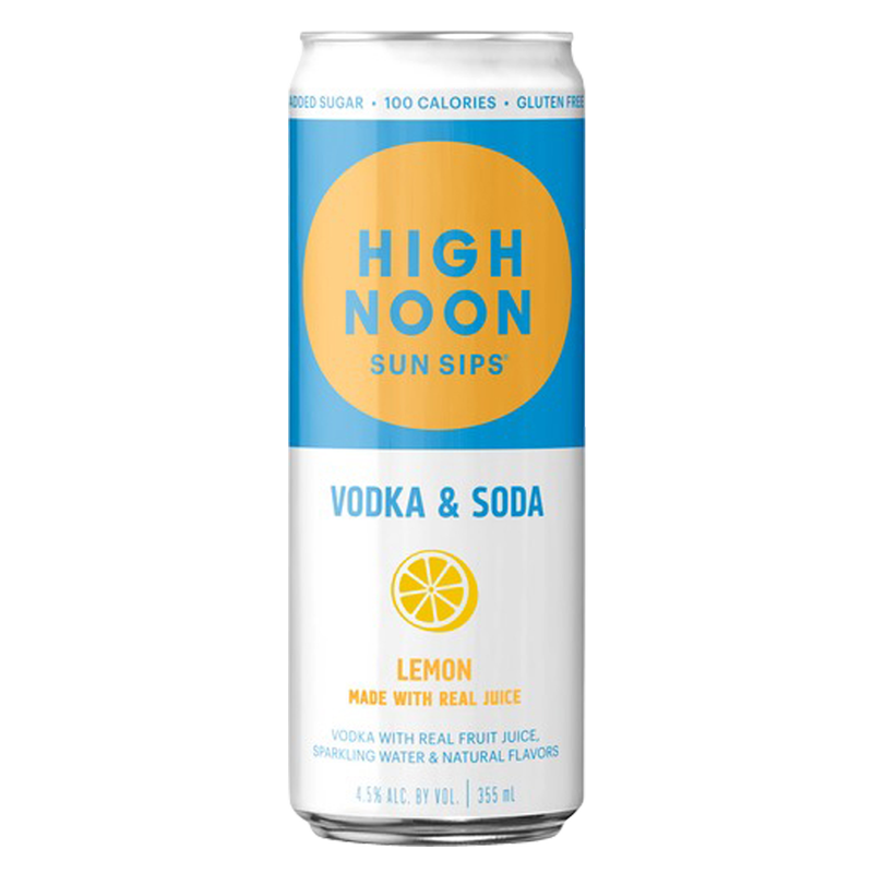 High Noon Lemon Vodka Hard Seltzer 4pk 12oz Cans 4.5% ABV