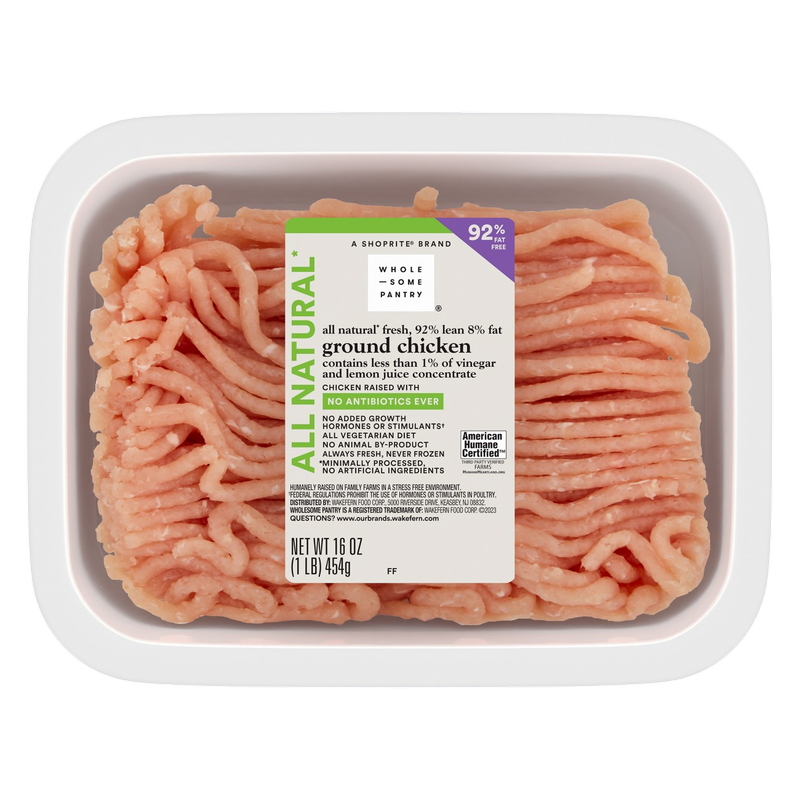 Wholesome Pantry 92% Ground Chicken - 16oz