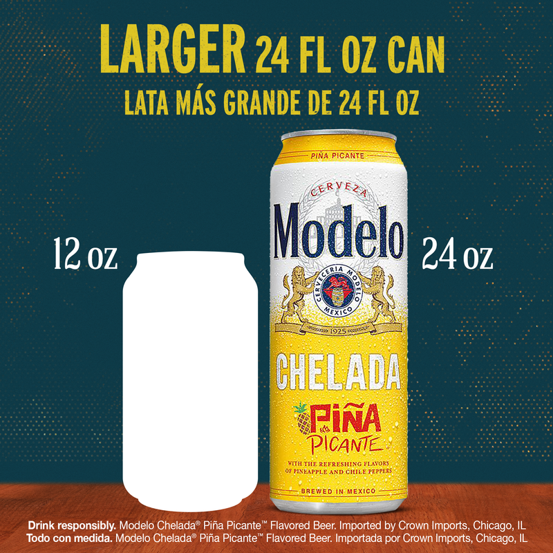 Modelo Especial Chelada Pina Picante 24oz Can 4.0% ABV