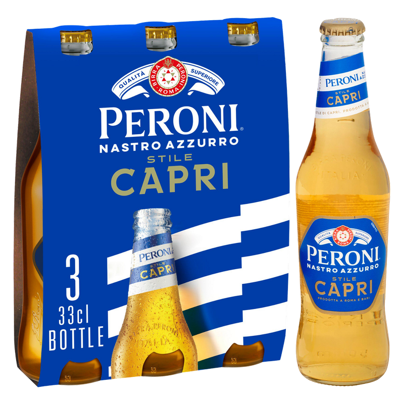 Peroni Nastro Azzurro Capri, 3 x 330ml
