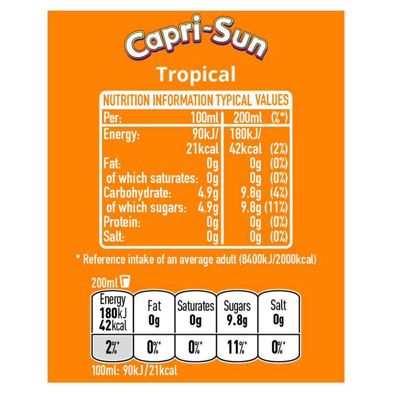 Capri-Sun Tropical, 8 x 200ml