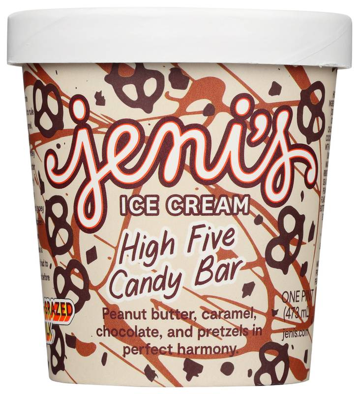 Jeni's High Five Candy Bar Ice Cream, 16oz